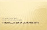 Firewall di linux dengan snort