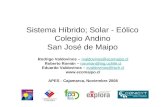 Sistema HíBrido Solar   EóLico Colegio Andino