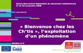 4emes Rencontres Nationales du etourisme institutionnel - Atelier 3 Bienvenue chez les Chtis - CDT Somme