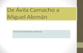 De Ávila Camacho a Miguel Alemán