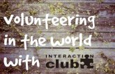 Volunteering with InterAction Club