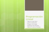 Programacion lineal-Pasteleria