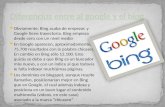 Diferencias entre al google y el bing