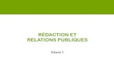 Rédaction en relations publiques - Introduction