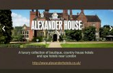 H2H - Human to Human in Hospitality, case study : Alexander house hotels group in England