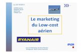 Le marketing du  low cost aerien