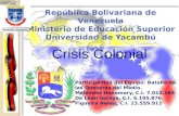 Crisis colonial en venezuela.ppt