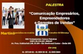 Palestra  - Comunicação para Empreendedores, Empresarios e Gerentes de vendas