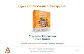 Special Occasion Coupons: Magento Extension by Amasty. User Guide.