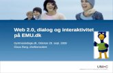 Web 2.0, dialog og interaktivitet på EMU.dk