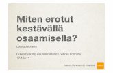 Vastuullisuuden viestintä kestävän erottumisen keinona: Green Building Council Finland Vihreä Foorumi