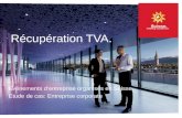 Recuperation TVA événement en Suisse. Etude de cas: Entreprise