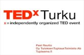 Pasi Rautio TEDxTurku 4.12.2013