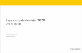 Espoo palveluverkon visio 2020: muuttuvan yhteiskunnan haasteet