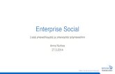 Enterprise Social – lisää yhteisöllisyyttä ja yhteistyötä työyhteisöihin
