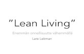 Lean Living