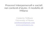 The Milan model in psychotherapy: evolution of a practice