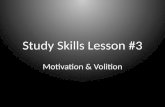Study skills lesson   motivation & volition