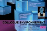 Programme | Colloque environnement : approvisionnement stratégique responsable