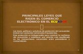 Principales leyes que rigen el comercio electrónico del ecuador, autor david suarez
