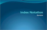 Index Laws Review