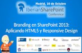Branding en SharePoint 2013 aplicando HTML5 y Responsive Design