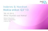 Nordnetin Nokia-etkot 28.10.2013