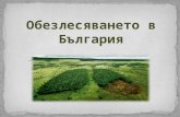 обезлесяването в българия