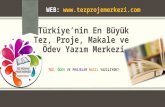 Türkiye’nin en büyük tez, proje, makale   2