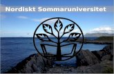 Nordiskt sommaruniversitet PowerPoint-presentation