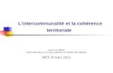 Jean luc boeuf - L’intercommunalité et la cohérence territoriale