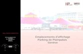 Présentation affichage parking Plainpalais