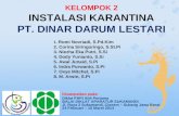 Presentasi kelompok II diklat Pengendali Hama dan Penyakit Ikan (PHPI) kunjungan ke PT. Dinar Darum Lestari