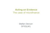 Stefan Dercon  - acting on evidence