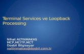 Terminal services loop processing