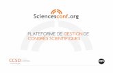 Sciencesconf.org : tutoriel