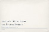 Zeit als Dimension im Journalismus