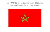Le maroc et la guerre non déclarée