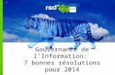 Gouvernance de l'Information: 7 bonnes résolutions pour 2014