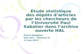 HAL et l'Université Toulouse III: statistiques de dépôt/consultation (mai 2010)