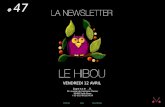 Newsletter #47 - Le Hibou Agence .V. du 12 avril 2013