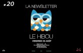 Newsletter #20 - Le Hibou Agence .V. du 31 aout 2012