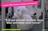 #SocialStoriesB2B: 8 inspirational content ideas!
