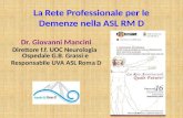 Rete assistenziale per le Demenze nella ASL RM D