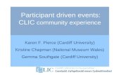 Participant driven events: CLIC community experience