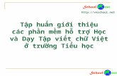 Giới thiệu các phần mềm hỗ trợ Học và Dạy tập viết chữ Việt