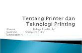 Tentang printer dan teknologi