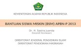 Bantuan Siswa Miskin (BSM) Kementerian Agama