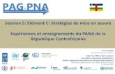 CAR / République Centrafricaine - PNA - expérience en adaptation au changement climatique / NAP - Climate Change Adaptation Experiences
