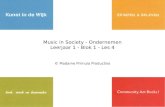 Music in Society Ondernemen lj1 p1 les4